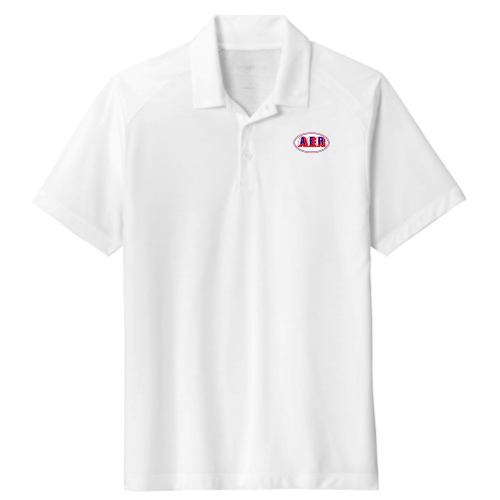 AER - Men's Tri Blend Wicking Polo - White