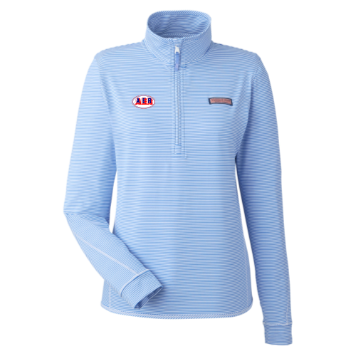 AER - Vineyard Vines Ladies Striped Quarter-Zip