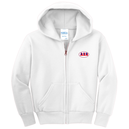 AER - Port & Company Youth Full-Zip Hooded Sweatshirt