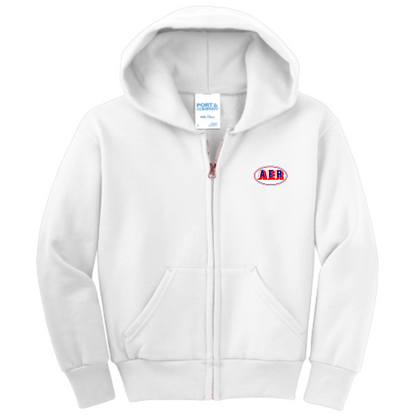 AER - Port & Company Youth Full-Zip Hooded Sweatshirt