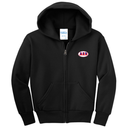 AER - Port & Company Youth Full-Zip Hooded Sweatshirt