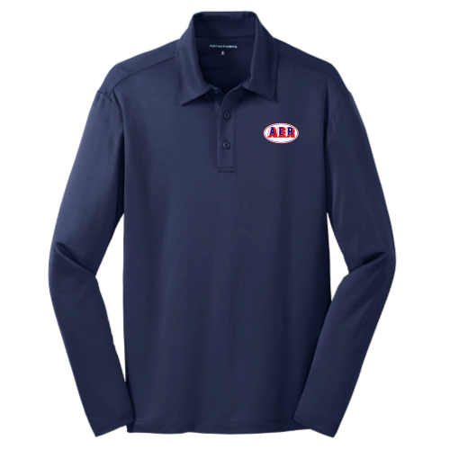 AER - Mens Long Sleeve Performance Polo